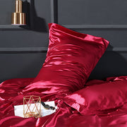 SISISILK Luxury 100% Satin Silk Dark Gold Pillowcase Wholesale Solid Color Silky Healthy Standard Pillow Cover for Beauty