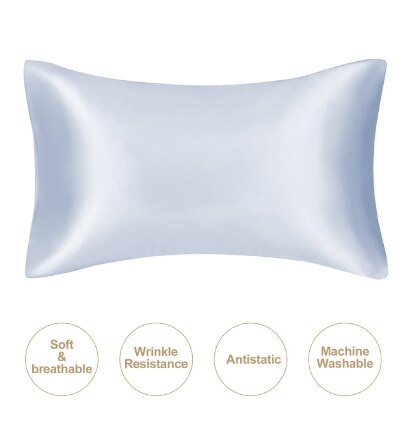 JuwenSilk silky stain pillowcase silky pillowcase natural silk pillowcase mulberry silk pillow case standard queen k