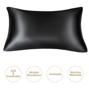 JuwenSilk silky stain pillowcase silky pillowcase natural silk pillowcase mulberry silk pillow case standard queen k