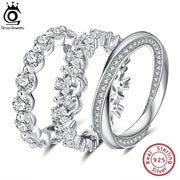 925 Sterling Silver Love Zirconia Ring For Women