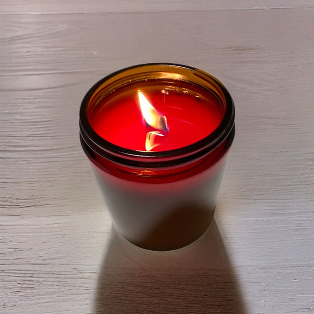 Radiant Glow: Luxurious 200g Soy Wax LEG Red Candle- Long-Lasting, High Quality, 45 Hours of Pure Bliss"