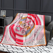 Leopard printed throw blanket luxury decorative fleece blanket Elegant on the Couch beds