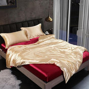 Leopard Duvet Cover Satin like Silk Soft 4Pcs Bedding Set Summer Reversible Comforter Cover Luxury Soft Lightweigh Bed Sheet set