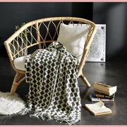 Pink 127*170cm Knitted Soft Knit Luxury Throw Blanket Sofa Chair Home Decoration Textile Blanket Baby Children Bedding Use