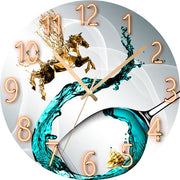 Clocks and watches living room home wall clock mute creative quartz clock bedroom clock decoration free punch wall watch wall