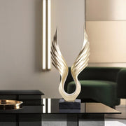 Angel Wing Statue Beautifully Resin Angel Wing Craftwork Sculpture Ornament Abstract Gold Eagle Decoration for Home Decor