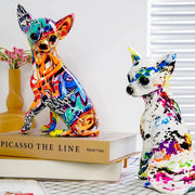Colorful Elephant Sculpture - Modern Resin Animal Statue for Home Decor